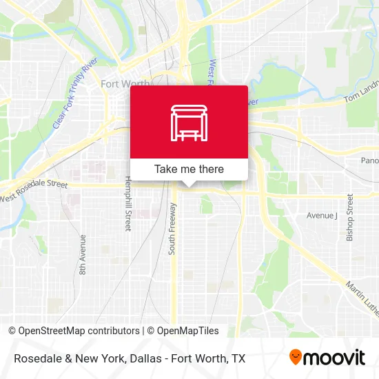 Rosedale & New York map