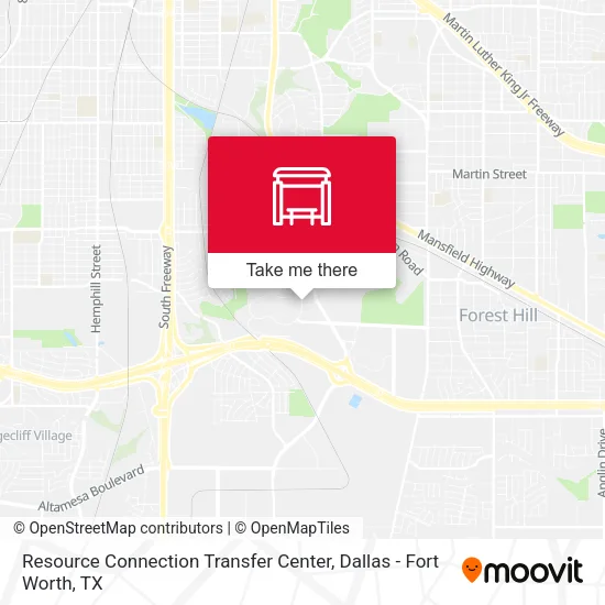 Resource Connection Transfer Center map