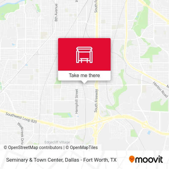 Seminary & Town Center map