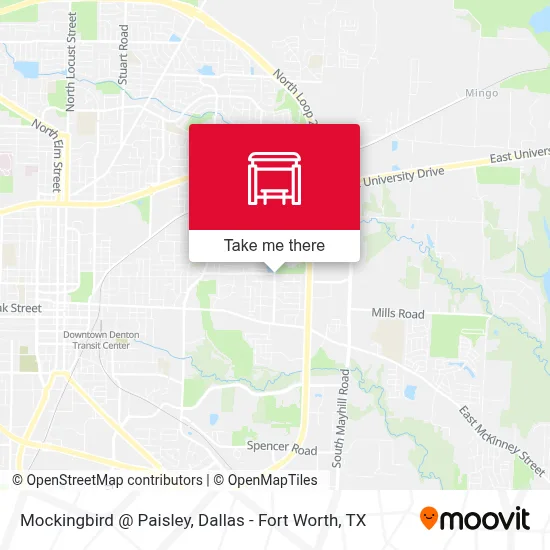 Mockingbird @ Paisley map