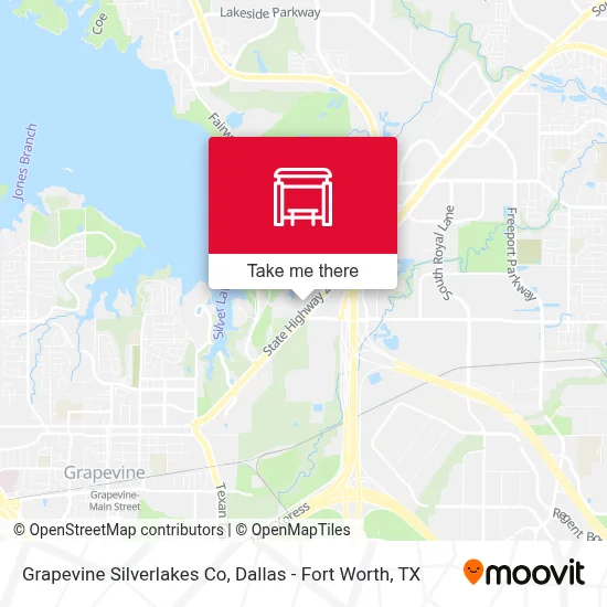 Grapevine Silverlakes Co map