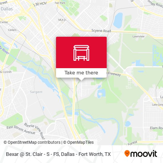 Bexar @ St. Clair - S - FS map