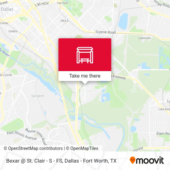 Bexar @ St. Clair - S - FS map