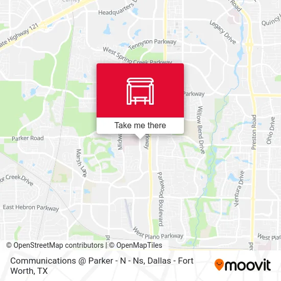 Communications @ Parker - N - Ns map