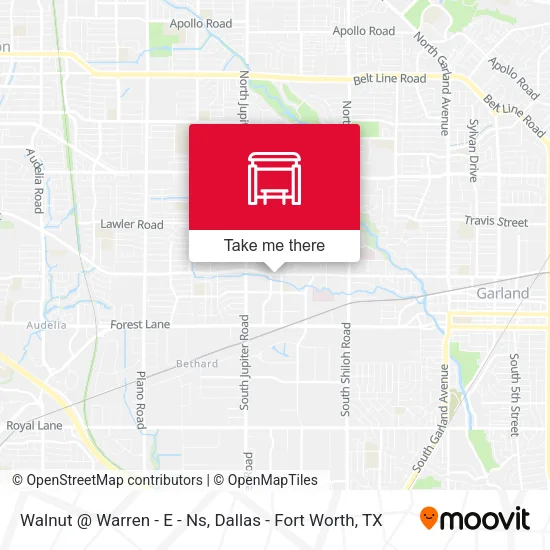 Mapa de Walnut @ Warren - E - Ns