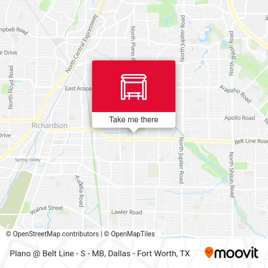 Plano @ Belt Line - S - MB map