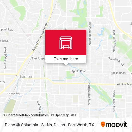 Plano @ Columbia - S - Ns map