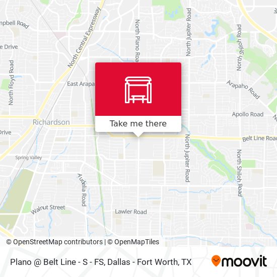 Plano @ Belt Line - S - FS map