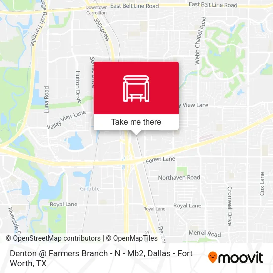 Denton @ Farmers Branch - N - Mb2 map
