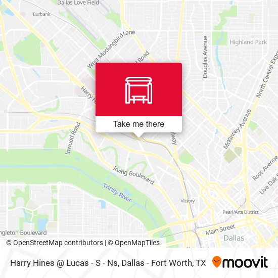 Harry Hines @ Lucas - S - Ns map