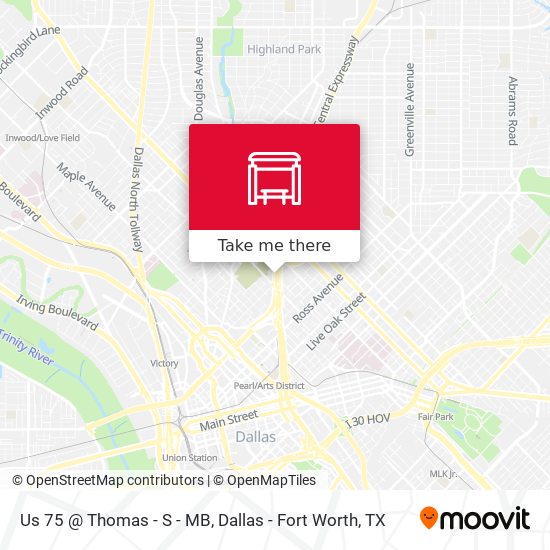 Us 75 @ Thomas - S - MB map