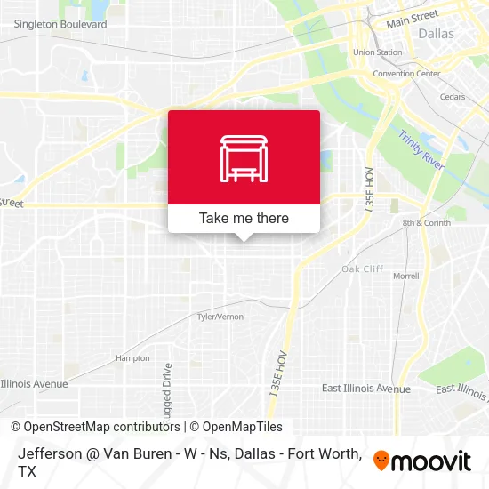 Jefferson @ Van Buren - W - Ns map