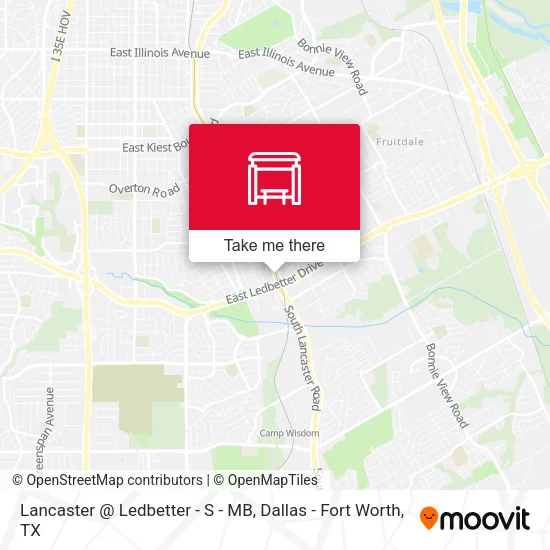 Mapa de Lancaster @ Ledbetter - S - MB