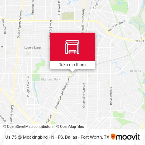 Us 75 @ Mockingbird - N - FS map