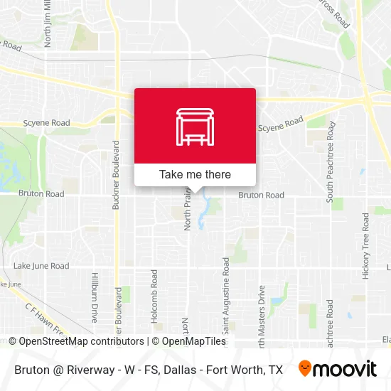 Bruton @ Riverway - W - FS map