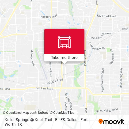 Keller Springs @ Knoll Trail - E - FS map