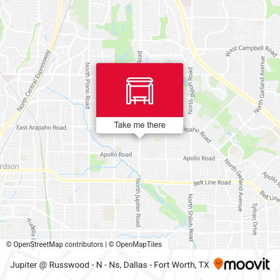 Jupiter @ Russwood - N - Ns map