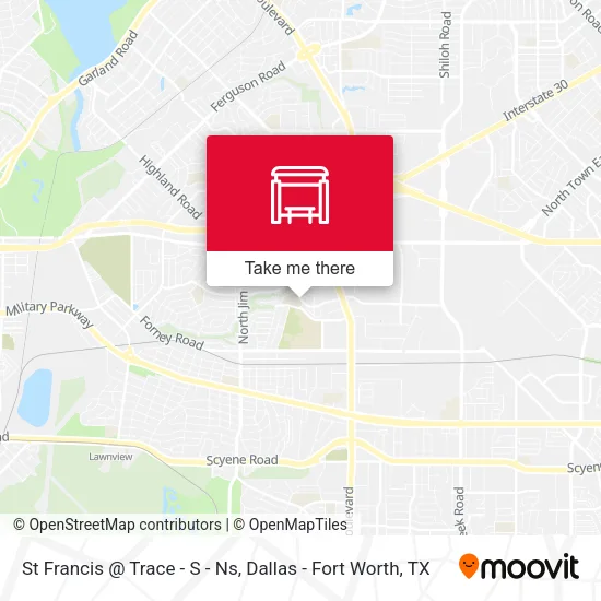 St Francis @ Trace - S - Ns map