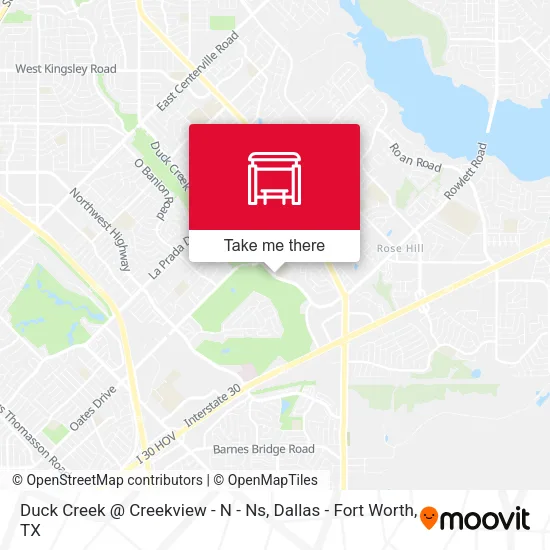 Duck Creek @ Creekview - N - Ns map