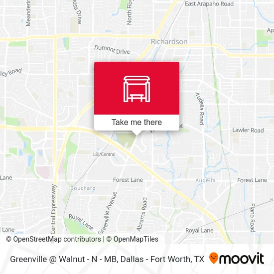 Mapa de Greenville @ Walnut - N - MB
