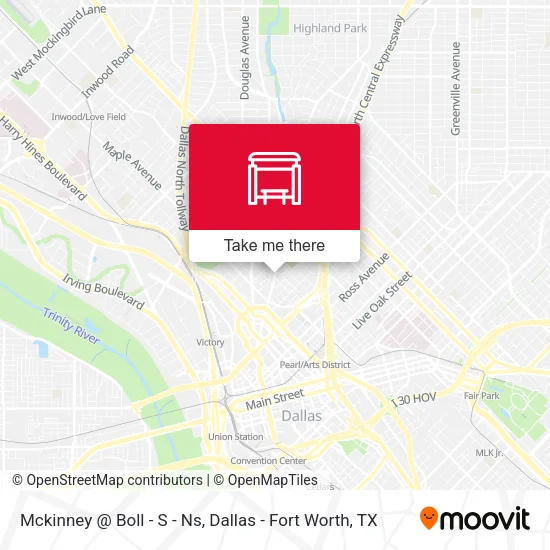 Mapa de Mckinney @ Boll - S - Ns