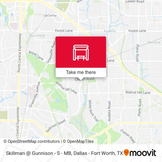 Skillman @ Gunnison - S - MB map