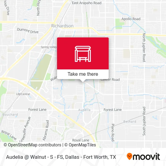 Mapa de Audelia @ Walnut - S - FS