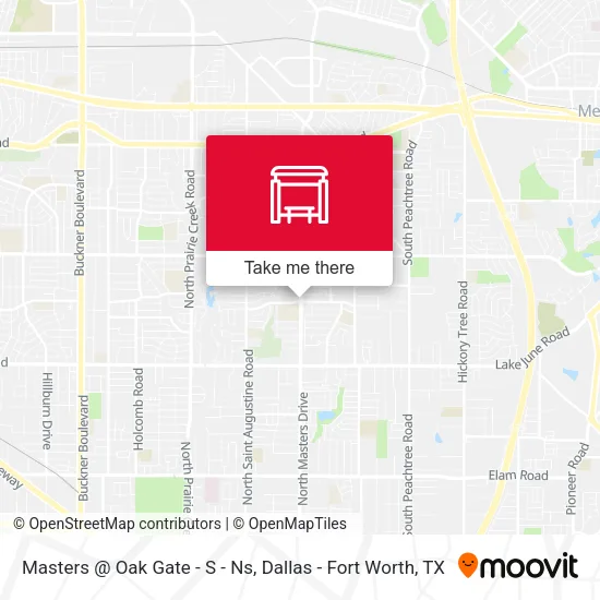 Masters @ Oak Gate - S - Ns map