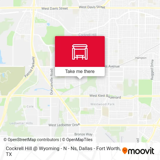 Mapa de Cockrell Hill @ Wyoming - N - Ns