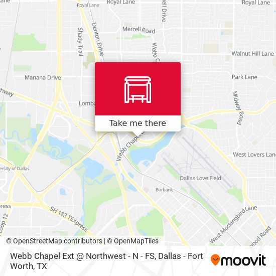 Webb Chapel Ext @ Northwest - N - FS map