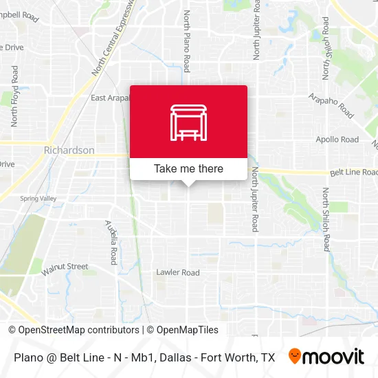 Plano @ Belt Line - N - Mb1 map