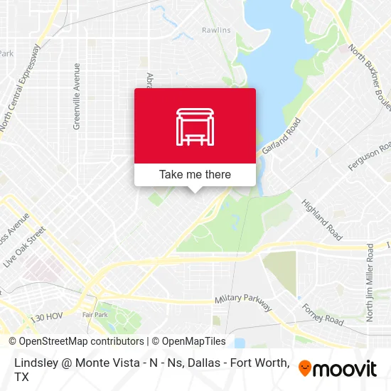 Lindsley @ Monte Vista - N - Ns map