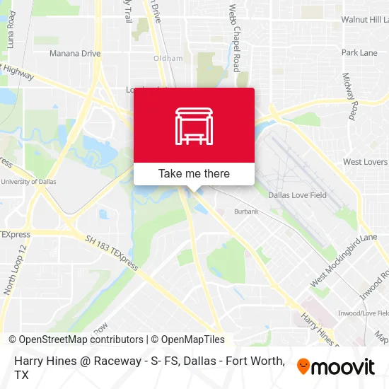 Harry Hines @ Raceway - S- FS map