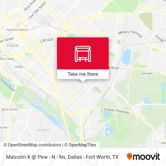 Malcolm X @ Pine - N - Ns map