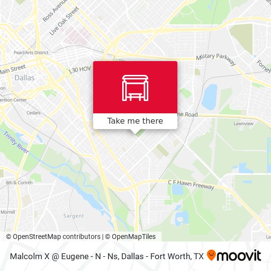 Malcolm X @ Eugene - N - Ns map