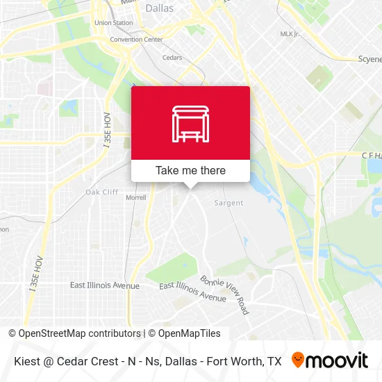 Kiest @ Cedar Crest - N - Ns map