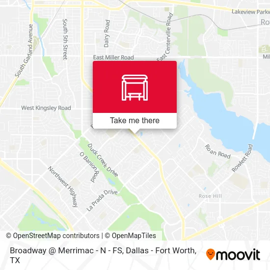 Broadway @ Merrimac - N - FS map