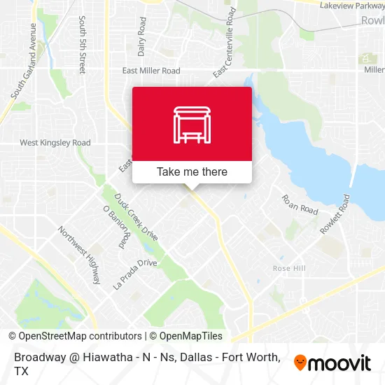 Broadway @ Hiawatha - N - Ns map