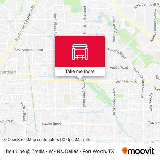 Belt Line @ Trellis - W - Ns map
