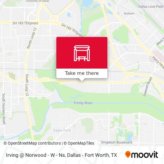 Irving @ Norwood - W - Ns map