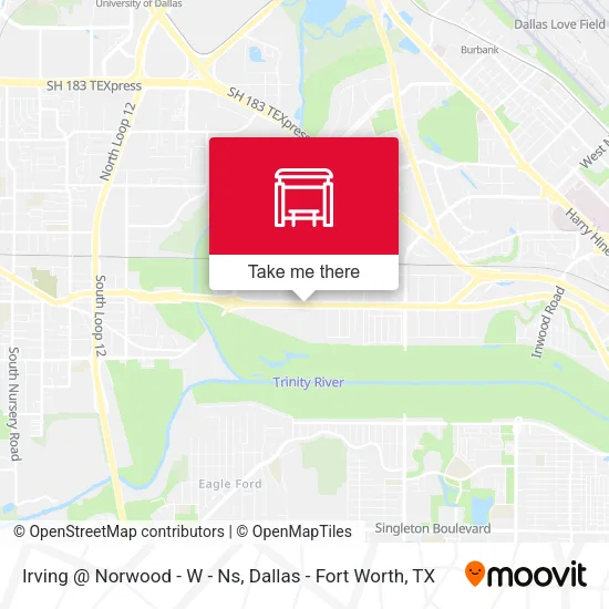 Irving @ Norwood - W - Ns map