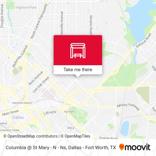 Columbia @ St Mary - N - Ns map