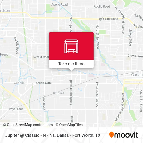 Jupiter @ Classic - N - Ns map