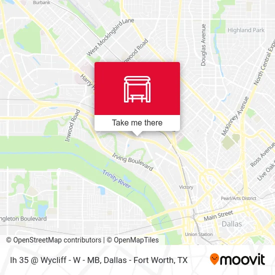 Ih 35 @ Wycliff - W - MB map