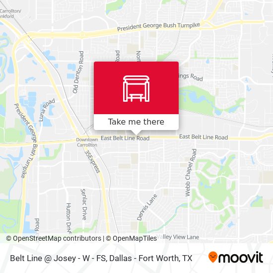 Belt Line @ Josey - W - FS map