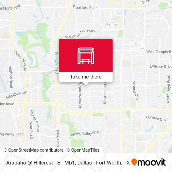 Arapaho @ Hillcrest - E - Mb1 map