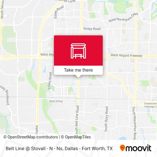 Belt Line @ Stovall - N - Ns map