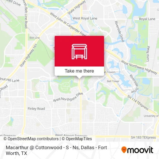 Macarthur @ Cottonwood - S - Ns map