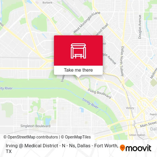 Irving @ Medical District - N - Ns map