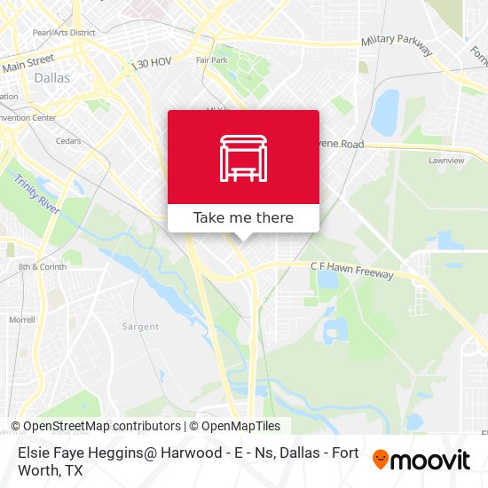 Elsie Faye Heggins@ Harwood - E - Ns map